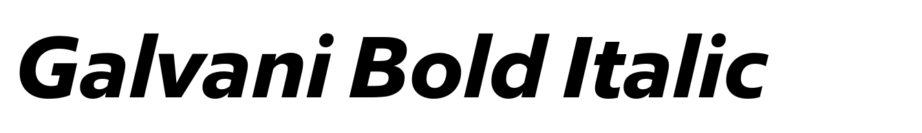 Galvani Bold Italic